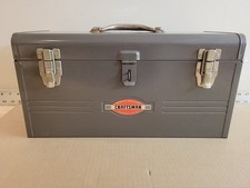 Craftsman Tool Box Grey Vtg With Tray Craftsman Tool Box Grey Vtg With Tray