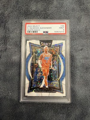 2024-25 Panini Select - Concourse Shai Gilgeous-Alexander White Disco Prizm /75 