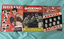 1953 1958 The Rng Boxing Magazine LOTE de 3 KID GAVILAN Rocky MARCIANO Patterson