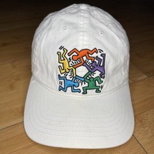 Keith Haring Dancing Rainbow People White Str...