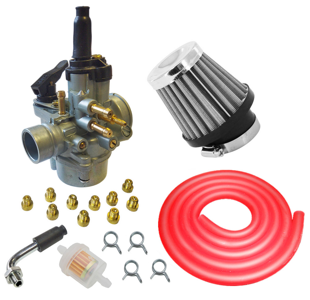 Kit carburation 17.5 PHVA racing à admission souple pour Derbi Senda et Rieju AM6
