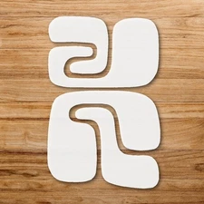 Overlapping Abstract Forms Wall Art Stencil for Creative Projects - StencilAir