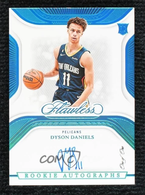 2022-23 Panini Flawless Rookie Auto Platinum 1/1 Dyson Daniels #RA-DYD RC