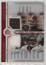 2005 Reflections Cut from the Same Cloth Charlie Frye Byron Leftwich #CC-FL 1dp4