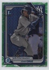 2024 Bowman Chrome Prospects Lunar Glow Refractor John Cruz #BCP-77 03j5