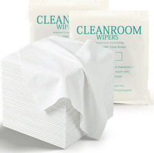 100 Pcs Cleanroom Cloth Wipes Microfiber Lint Free Cloth Disposable Clean Cloths