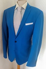 MENS NEXT TONIC BLUE DINNER BUSINESS PROM SUIT JACKET 44 R TROUSERS 38 LEG 31