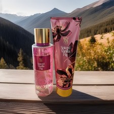 Victoria's Secret Spiced Vanilla Fig Mist  Body Lotion 2 Piece Set New In Box 
