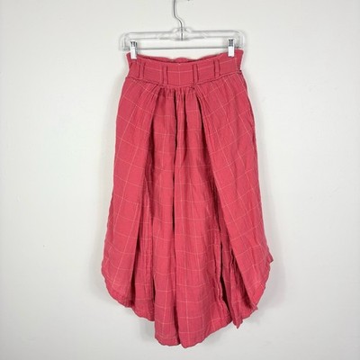 Free People Lunar Cove Wide Leg Pants Women s XS Pink Boho Lagenlook Fairy Beach