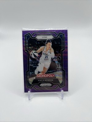 KAYLA MCBRIDE 2024 PANINI PRIZM MONOPOLY WNBA BASKETBALL #61 PURPLE WAVE PRIZM