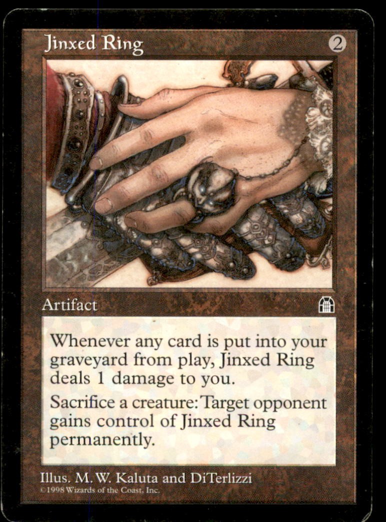 Jinxed Ring LP Light Play Stronghold MTG [8054]