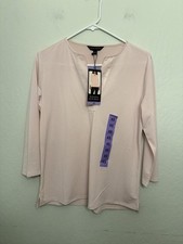 NWT Women's Pink BANANA REPUBLIC 3/4 Sleeve Strech Blouse Size XS