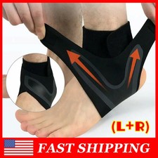 Ankle Brace Support Compression Sleeve Plantar Fasciitis Pain Relief Foot Wrap