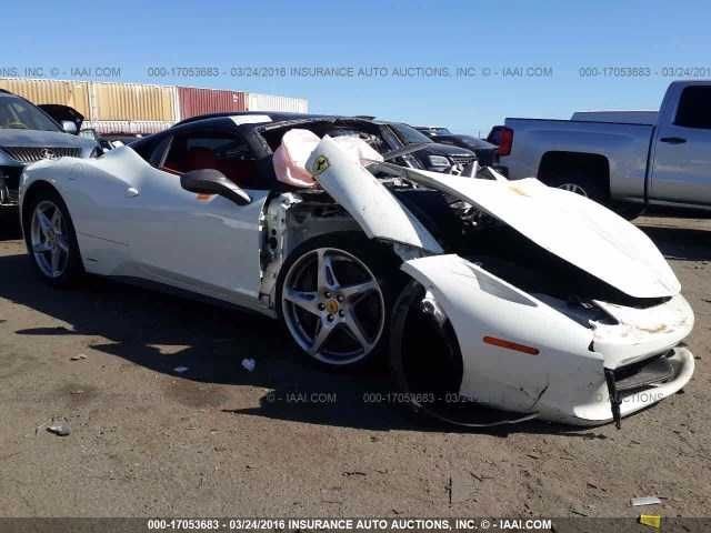 2014 Ferrari 458 Italia F1 COUPE USED REAR 20x10.5 Enkei 5 Spoke Wheel & Tire