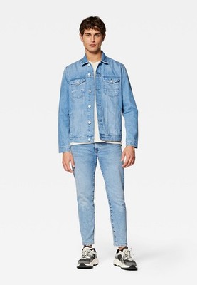 Mavi Herren Jacken Drake Jeansjacke, Blau, L