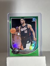 2025-26 Bowman Basketball CHROME BCV-111 Toumani Camara Green Refractor /99