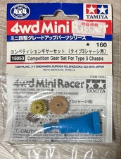 Tamiya Mini 4WD Competition Gear Set Type 3 Chassis 15053 Model Original