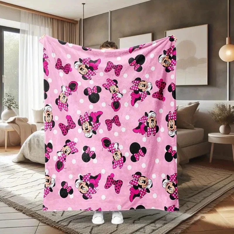 Disney Pink Cute Minnie Fleece Blanket