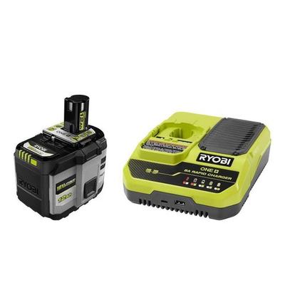 #ad RYOBI ONE 18V 12.0 Ah HIGH PERFORMANCE Starter Kit with ONE 8A Rapid Charger $189.95