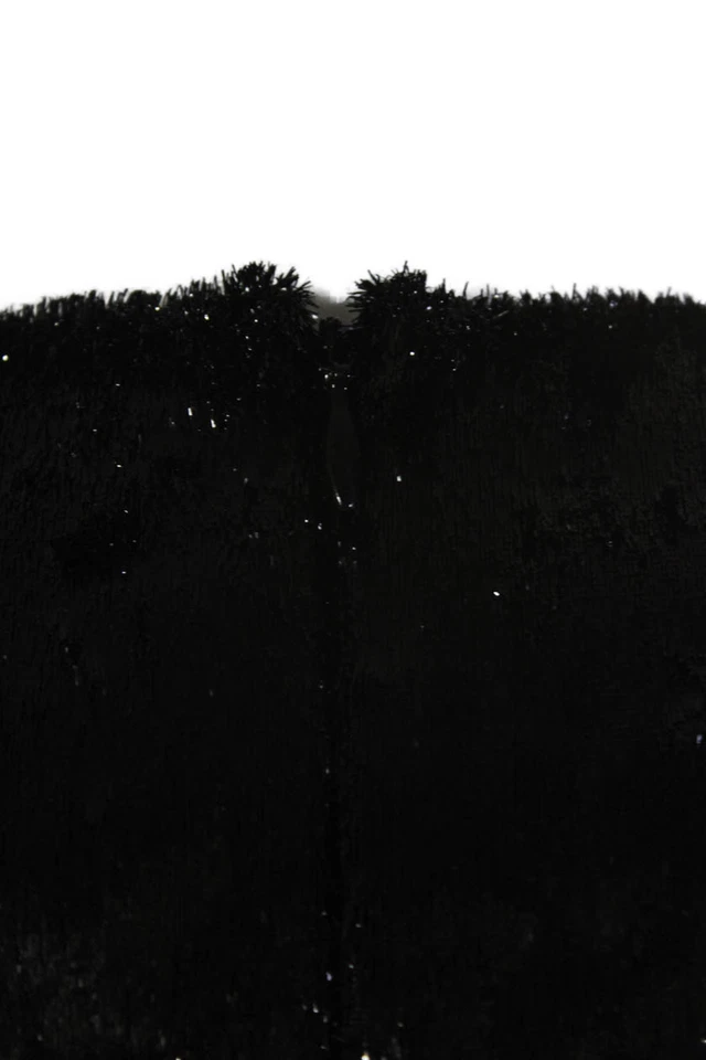 Maxi Vestido Negro Altuzarra Para Mujer Brillante Cuello Redondo Manga Corta Cremallera Talla 38 Foto 4 de 4