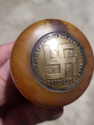 GOOD LUCK 1932 BAKELITE SHIFT knob HOTROD FLATHEAD RATROD  SCTA TROG 