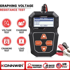 KONNWEI KW208 Car Battery Tester 12V 100-2000CCA Cranking Charging Circut Tester