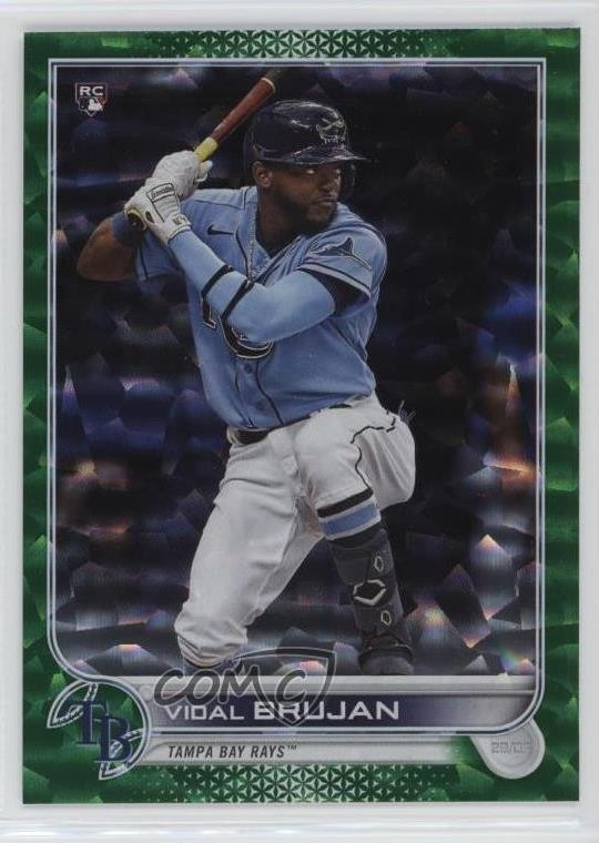 2022 Topps Series 1 Green Foil 88/499 Vidal Brujan #25 Rookie RC 0b3