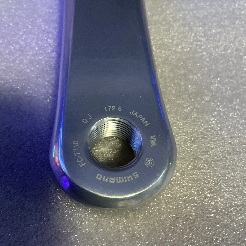 Brazos de manivela estampados Shimano Dura Ace FC-7710 NJS 172,5 mm Foto 3 de 4