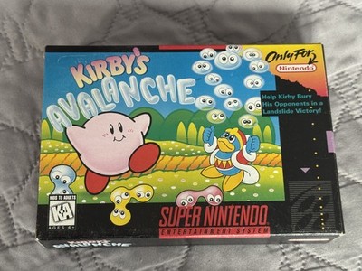Kirby's Avalanche  *  Snes Box Only * Super Nintendo Original box