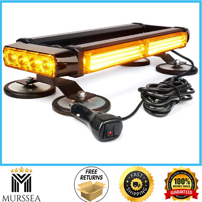 Traffic LED Strobe Beacon Roof Top Emergency Light Bar 360° 21 Flashing Mode