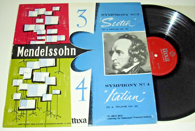 NIXA NCL 16005 *MENDELSSOHN* Sinfonie Nr. 3 & 4 *BOULT* - *seltene Presse*
