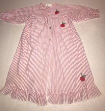 Vtg Heir Craft By Freitag Baby Nightgown Pajamas Robe Sz 24 Mo