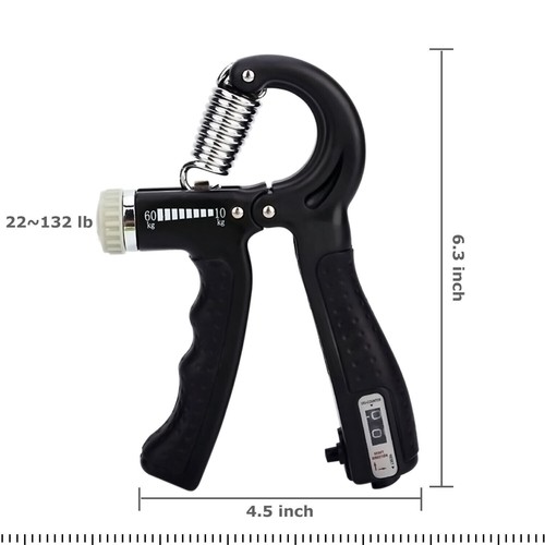 2x Hand Grip Strength Power Trainer Strengthener Adjustable Gym Exerciser Tool - Picture 4 of 12