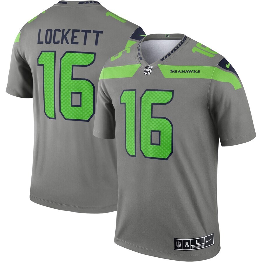 シアトルシーホークス　Tyler Lockett ユニフォーム Seattle Seahawks Tyler Lockett Navy Nike Game Jersey | Pro Image