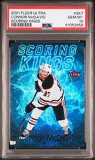 Connor McDavid SCORING KINGS 2021-22 Fleer Ultra NHL Hockey #SK-7 Card PSA 10
