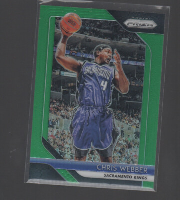 CHRIS WEBBER  2018-19 PANINI PRIZM GREEN PRIZMS CARD #165 