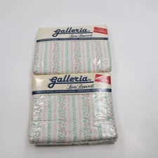 VTG Galleria Lady Pepperell Twin Flat & Fitted Bed Sheet Floral Cottage Flannel
