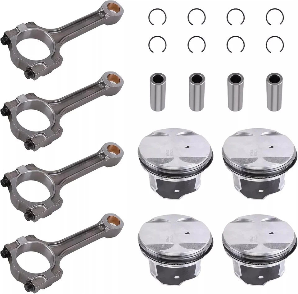 Kit de reconstrucción de revisión de motor varillas de distribución y cigüeñal para Chevy Buick GMC 2,4 L Foto 3 de 4