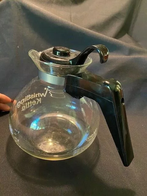 MEDELCO ONEALL STOVE TOP WHISTLING KETTLE 12 CUP GLASS