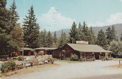 Trading Post Cafe & Motel Gasquet, California Chrome Postcard