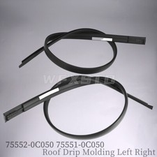 Pair Roof Drip Molding Weatherstrips For 2007-20 Toyota Tundra Double Cab Lhrh
