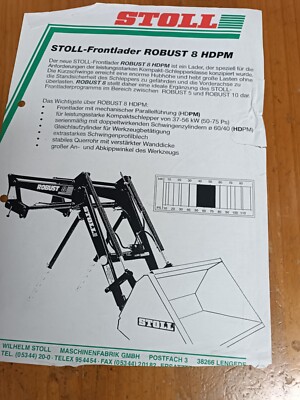 Brochure Stoll Front Loader Heavy Duty Language:D Brochure Tractor Tractor 13