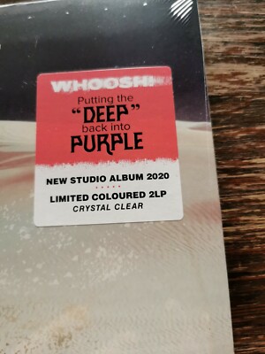DEEP PURPLE WHOOSH CRYSTAL CLEAR VINYL LP HARD ROCK OVP TOP limited
