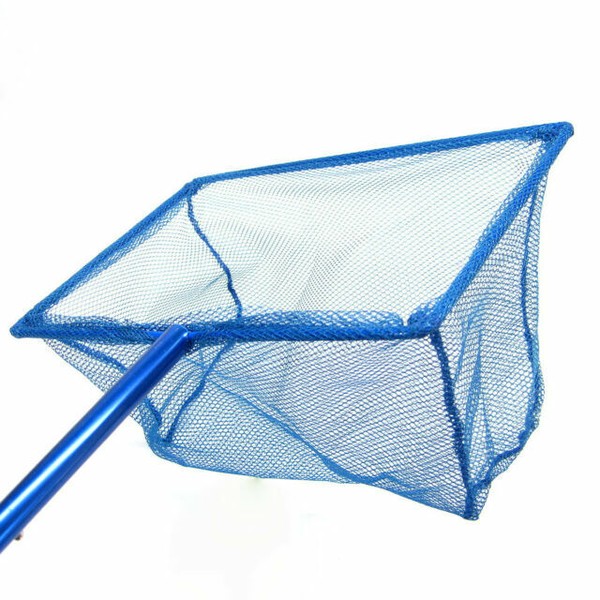 12"x 8" Koi Adjustable Fish Net Handle 30 54cm Aluminum Fishing Pond