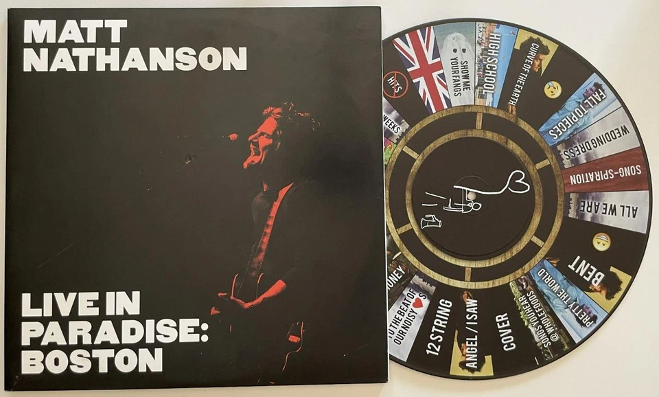 Matt Nathanson Live in Paradise: Boston dbl LP M- Acrobat Alt Pop (2021) RARE Foto 2 de 4