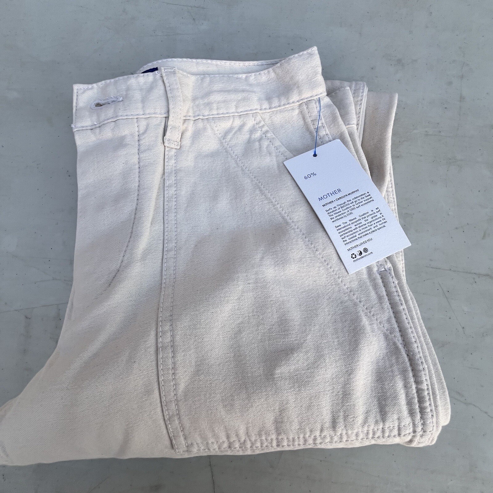 MOTHER Carolyn Murphy Jeans Women - 26 Cream A Limited-edition  Sty 10786-1172