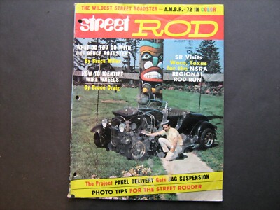 Street Rod Magazine August 1972--Jaguar suspension in a Panel Delivery, Waco TX
