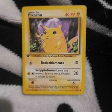 Pikachu 58/102 1ª - Prima Edizione - Set Base Pokemon - Non Holo - 1995 