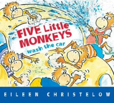 Five Little Monkeys Wash the Car (A Five Little Monkeys Story) - GOOD