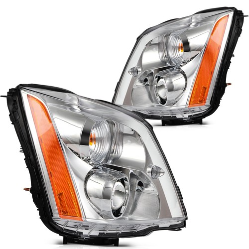 For Cadillac DTS Headlights Assembly 4.6L 2006-2011 Black Housing Pair LH RH - Foto 3 di 9